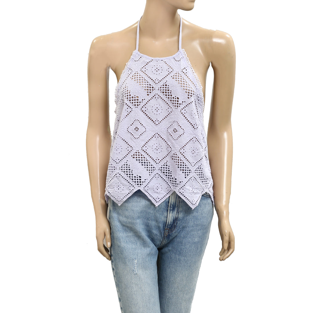 Free People Hankie Halter Tank Top