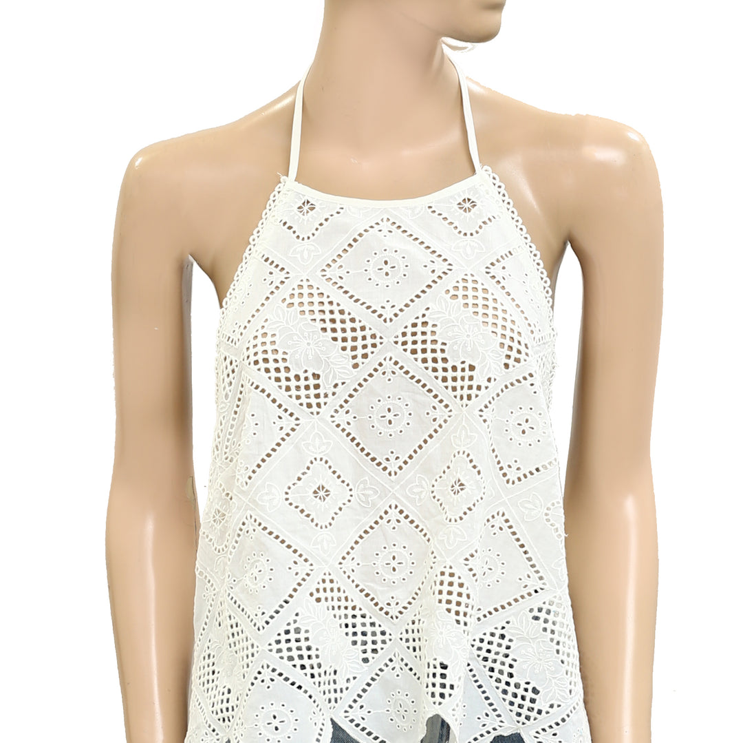 Free People Hankie Halter Tank Top