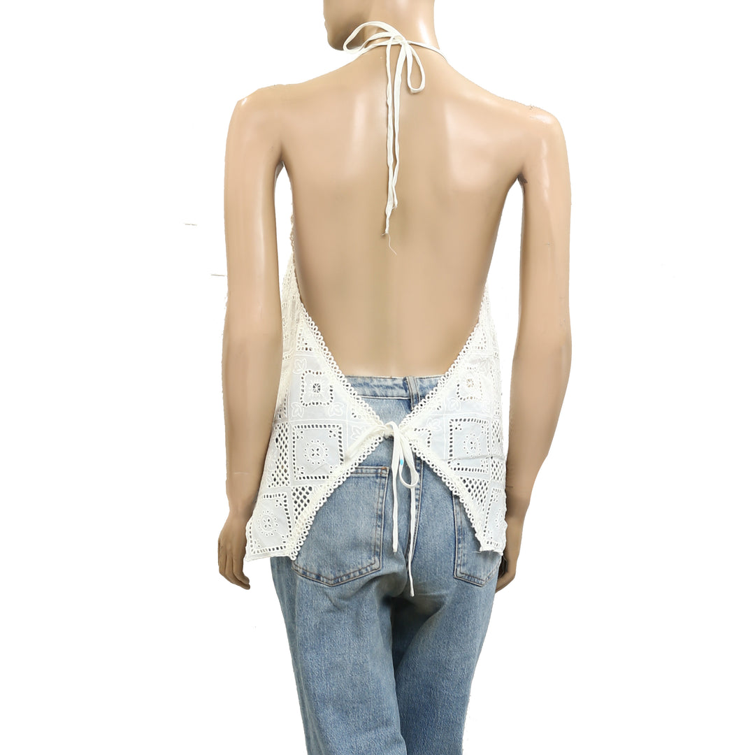 Free People Hankie Halter Tank Top