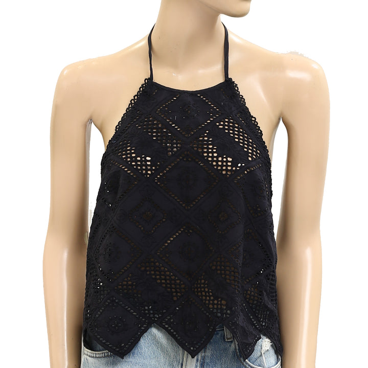 Free People Hankie Halter Tank Top