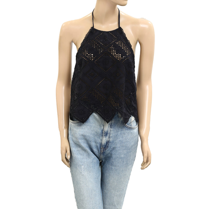 Free People Hankie Halter Tank Top