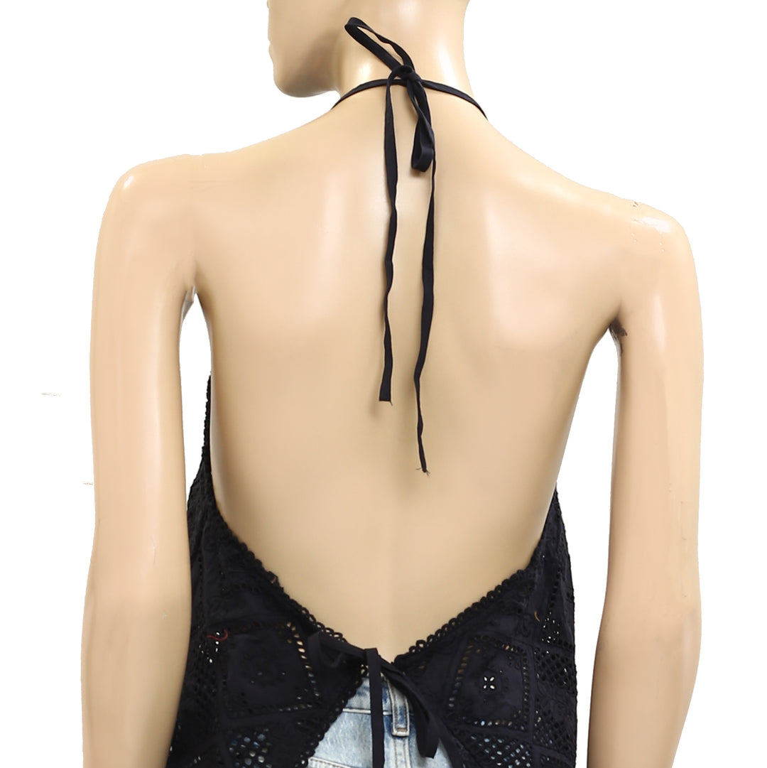 Free People Hankie Halter Tank Top