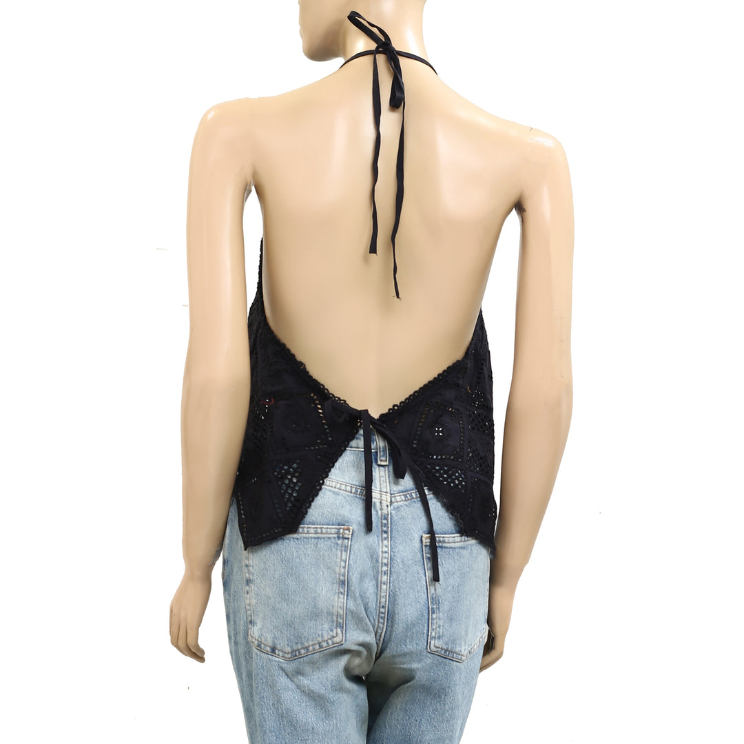 Free People Hankie Halter Tank Top