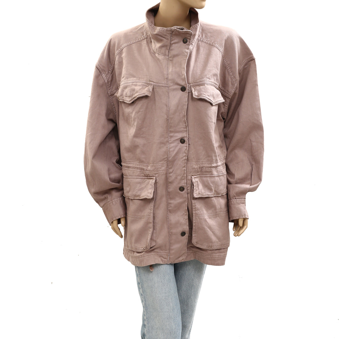 Free People We The Free Arya Utility Jacket Zip up Top