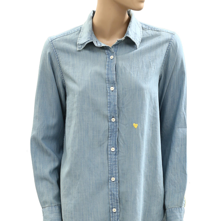 Kerri Rosenthal Mia Denim Shirt Top