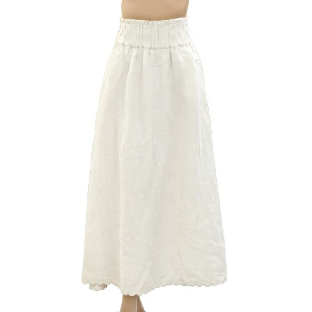 Posse Solid Long A-Line Maxi Skirt