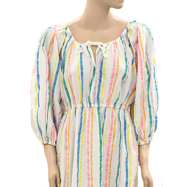 Kerri Rosenthal Harbor Stripe Midi Dress