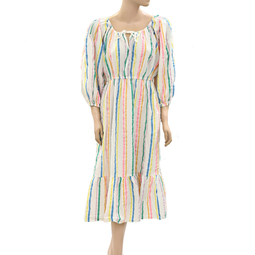 Kerri Rosenthal Harbor Stripe Midi Dress
