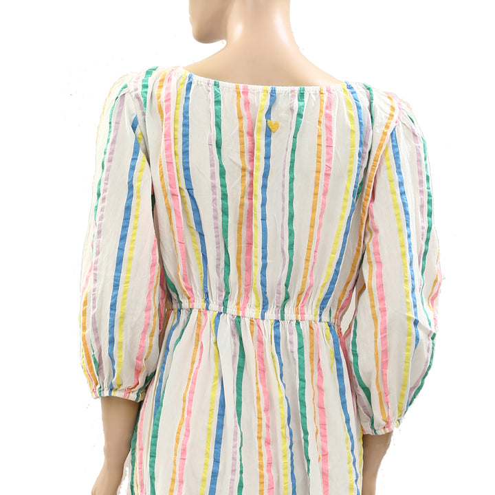 Kerri Rosenthal Harbor Stripe Midi Dress