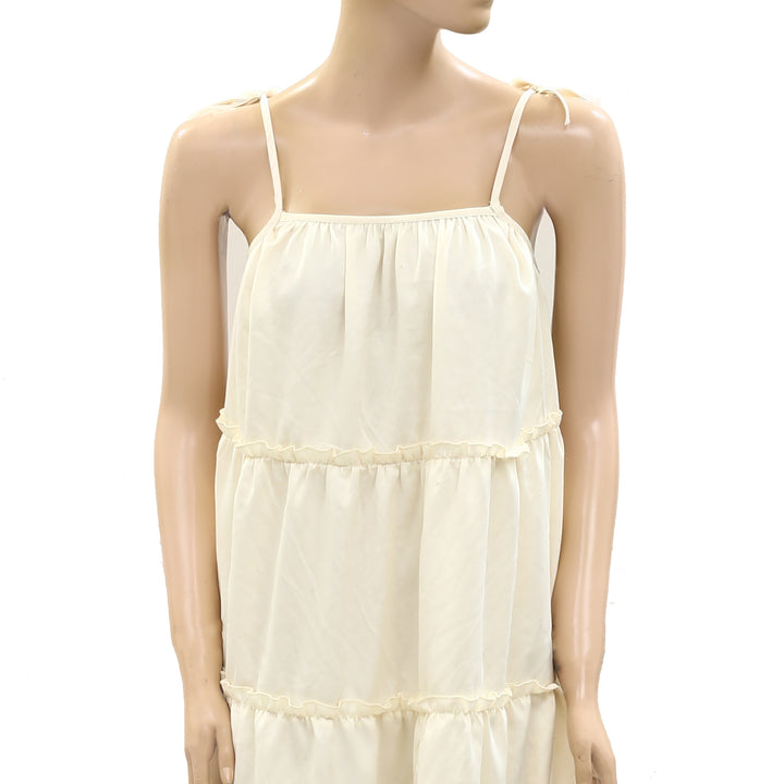 Posse Ruffle Tiered Slip Mini Dress