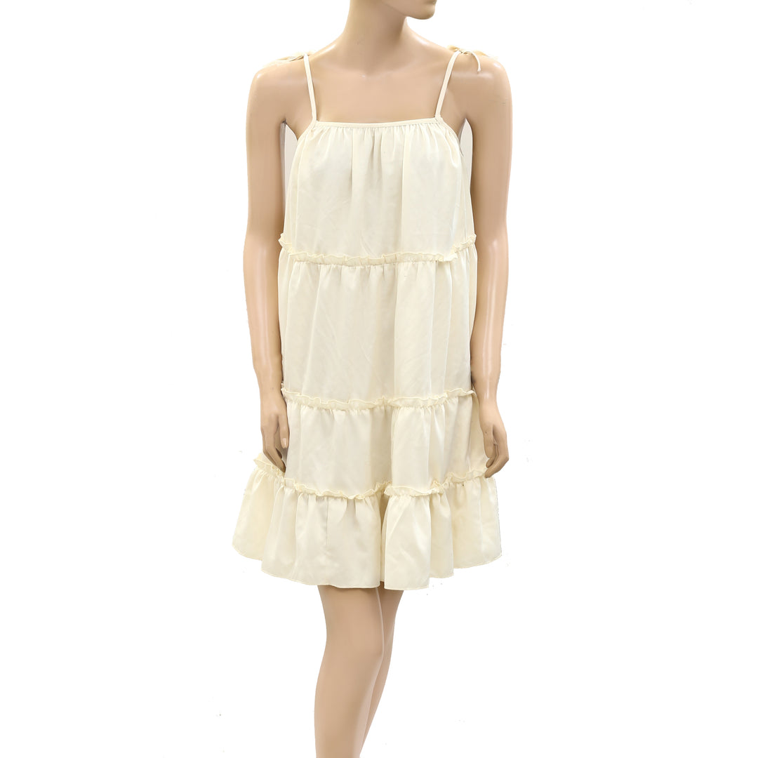 Posse Ruffle Tiered Slip Mini Dress