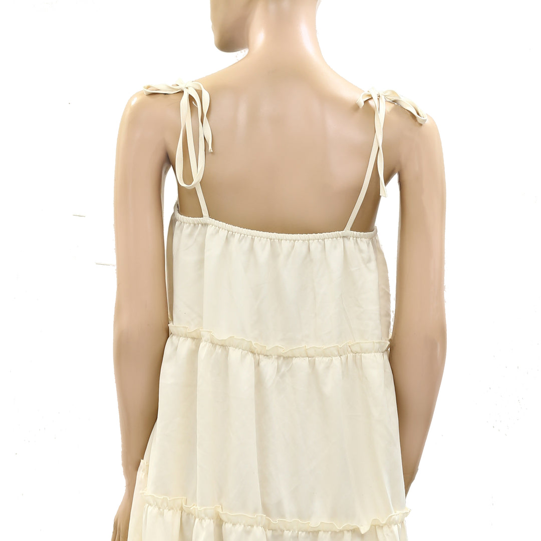 Posse Ruffle Tiered Slip Mini Dress