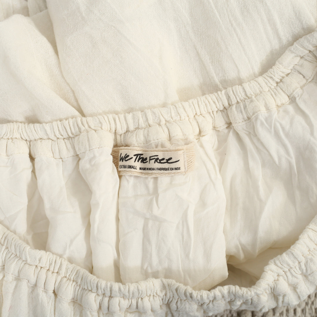 Free People Free Est All About The Bubble Tee Cropped Blouse Top