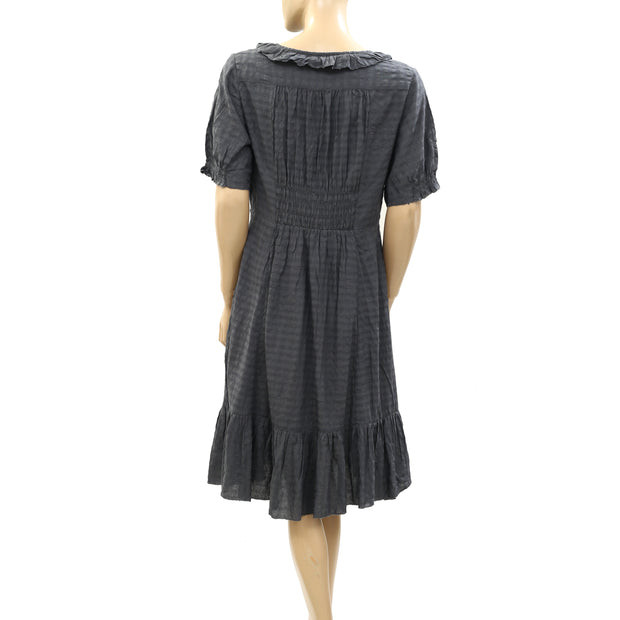 Odd Molly Anthropologie Wrap Striped Texture Dress S