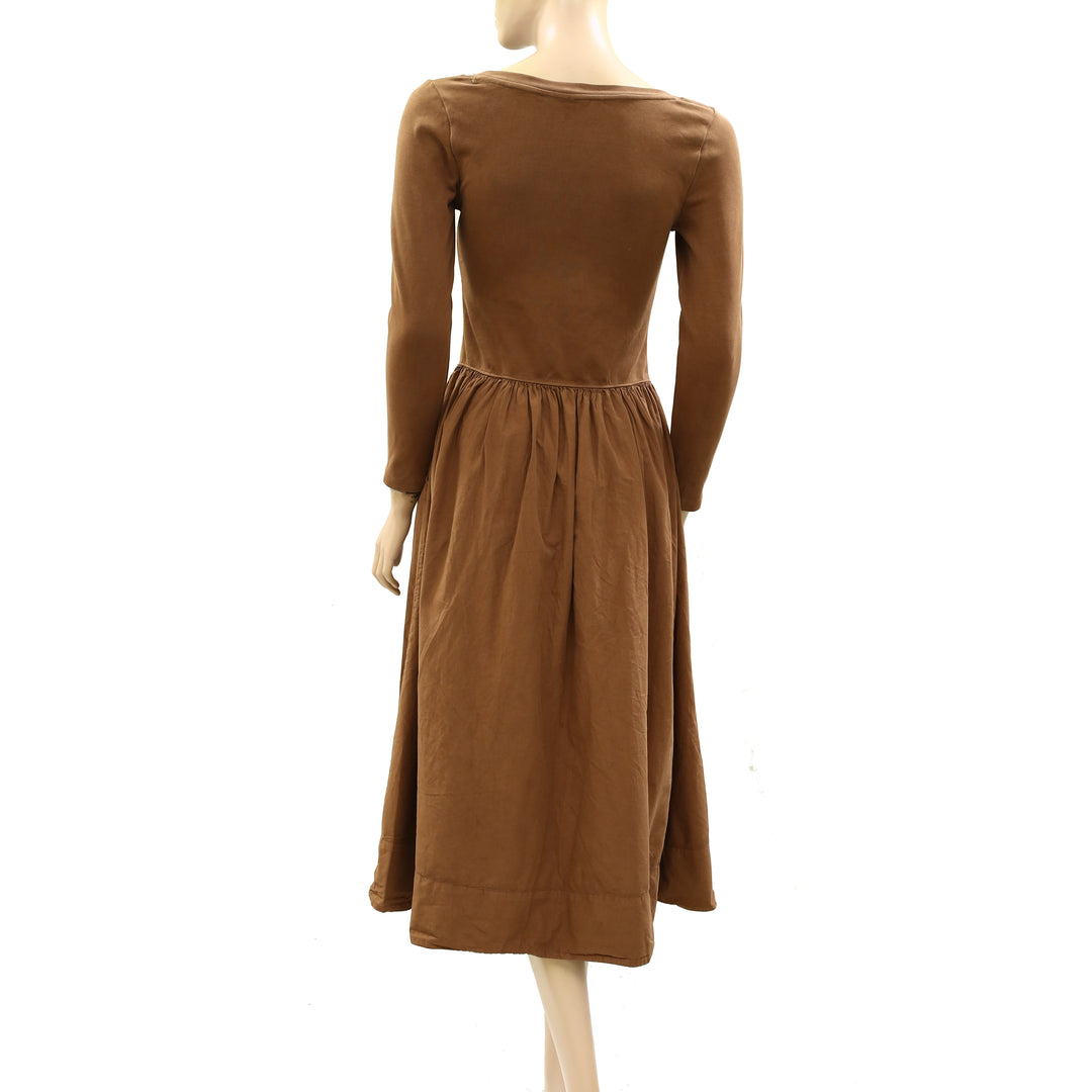 free people aelia midi dress Aelia Drop-Waist Midi Dress