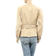 By Anthropologie Belted Utility Jacket