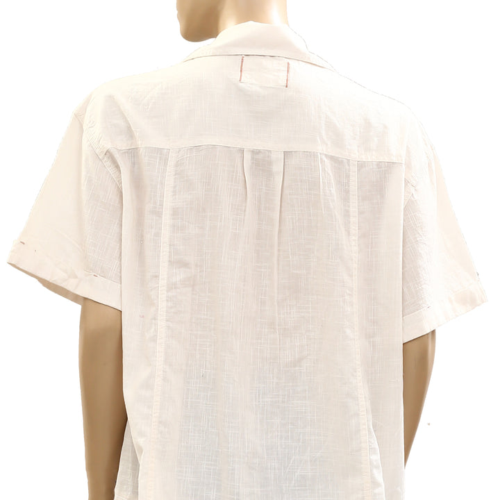 Free People We The Free Super Bloom Shirt Blouse Top