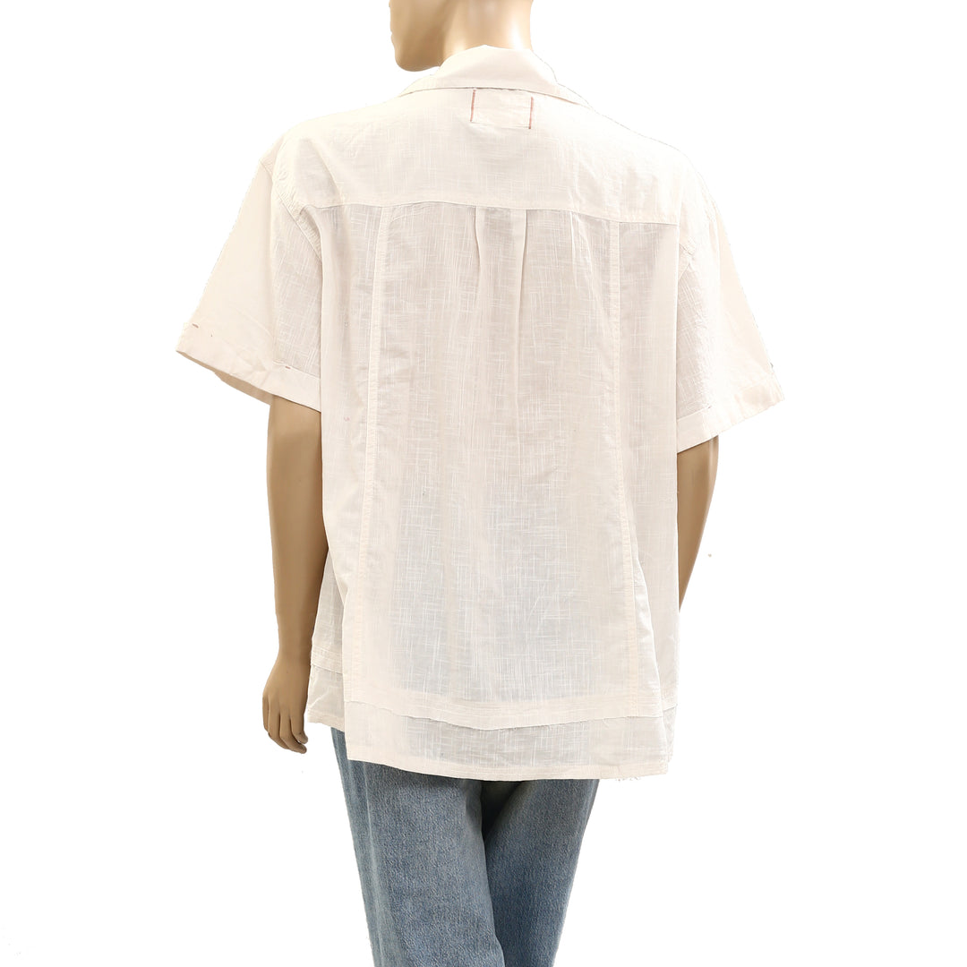 Free People We The Free Super Bloom Shirt Blouse Top