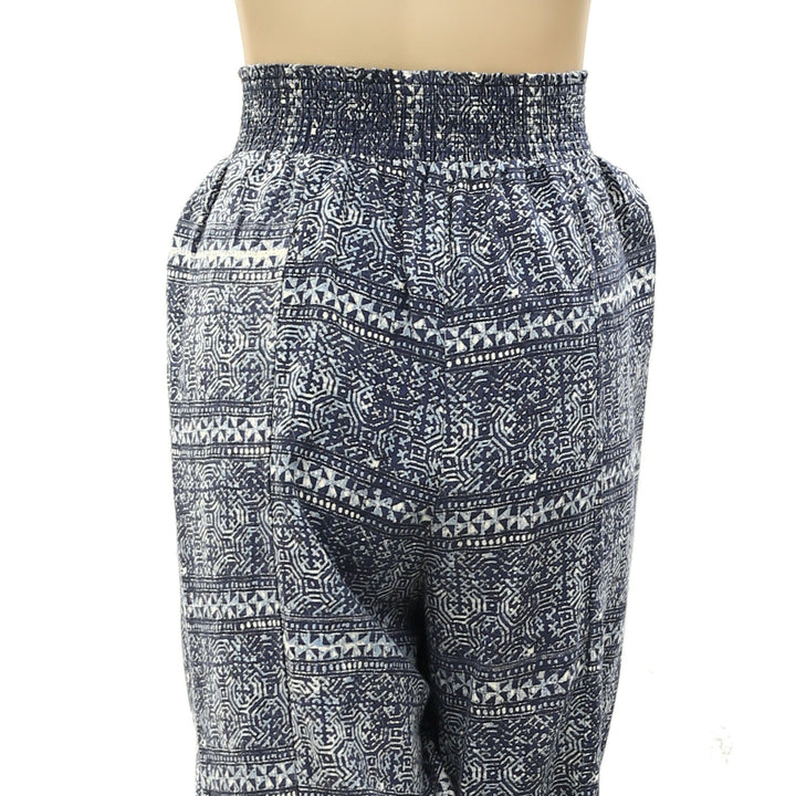 Urban Outfitters UO Smocked Printed Wrap Pants