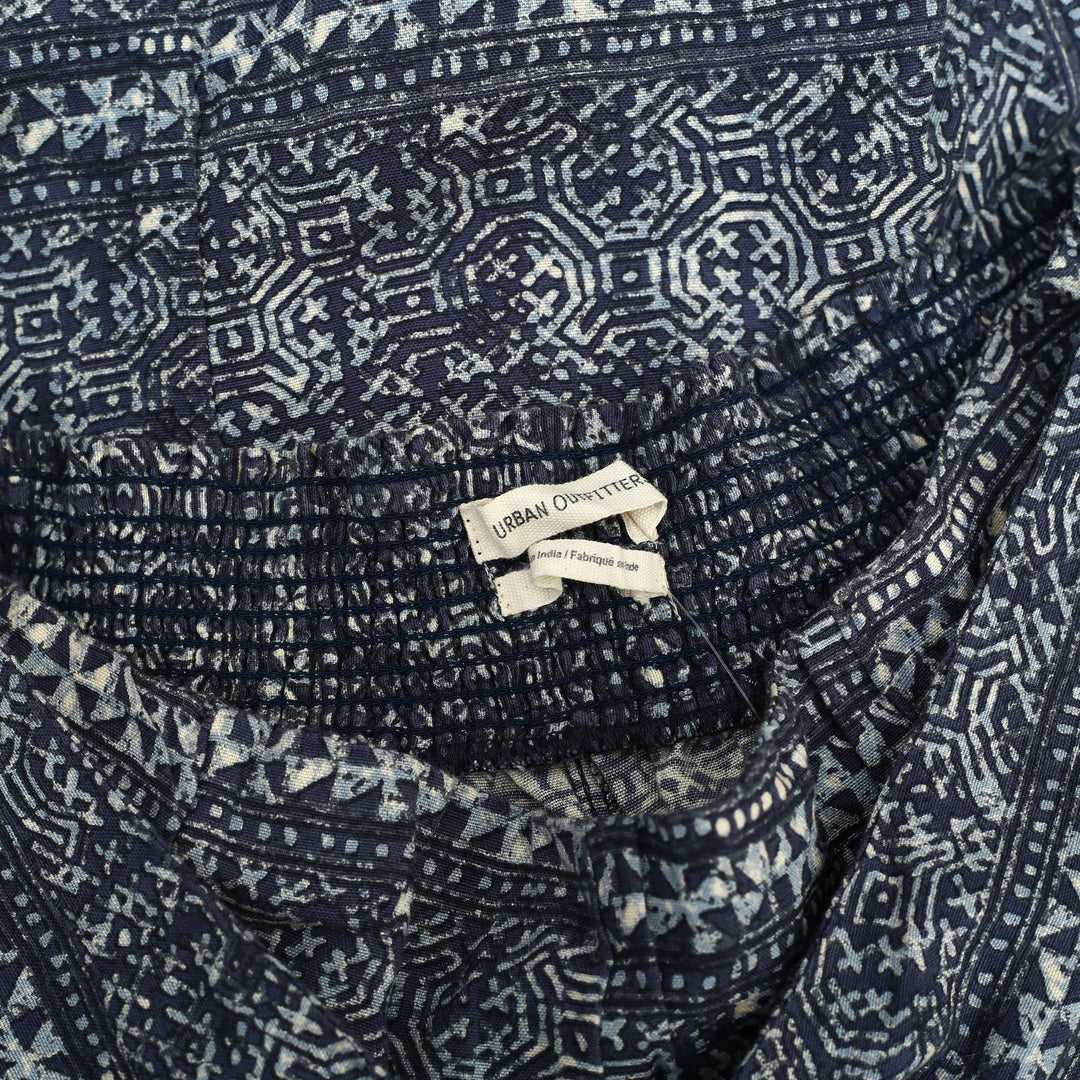 Urban Outfitters UO Smocked Printed Wrap Pants