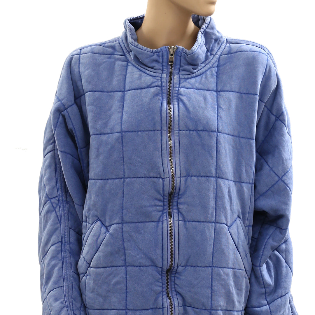 Free People Dolman Quilted Knit Jacket Top