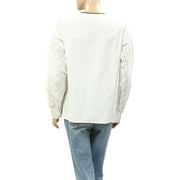 Zadig & Voltaire Eyelet Embroidered Blouse ToP