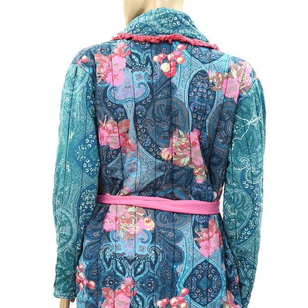 By Anthropologie Quilted Robe Top
