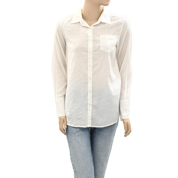 Nili Lotan Cotton Buttondown Formal Shirt Top