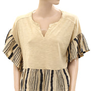 Anthropologie Pilcro Babydoll Tee Blouse Top