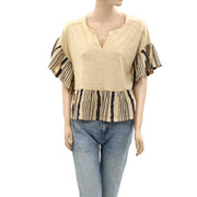 Anthropologie Pilcro Babydoll Tee Blouse Top