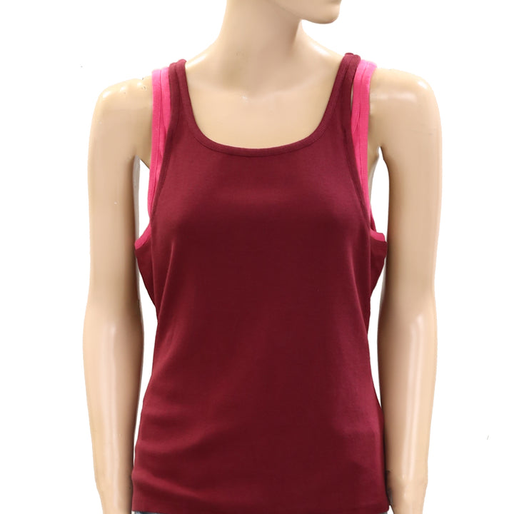 Anthropologie Pilcro Double Trouble Layered Tank Blouse Top