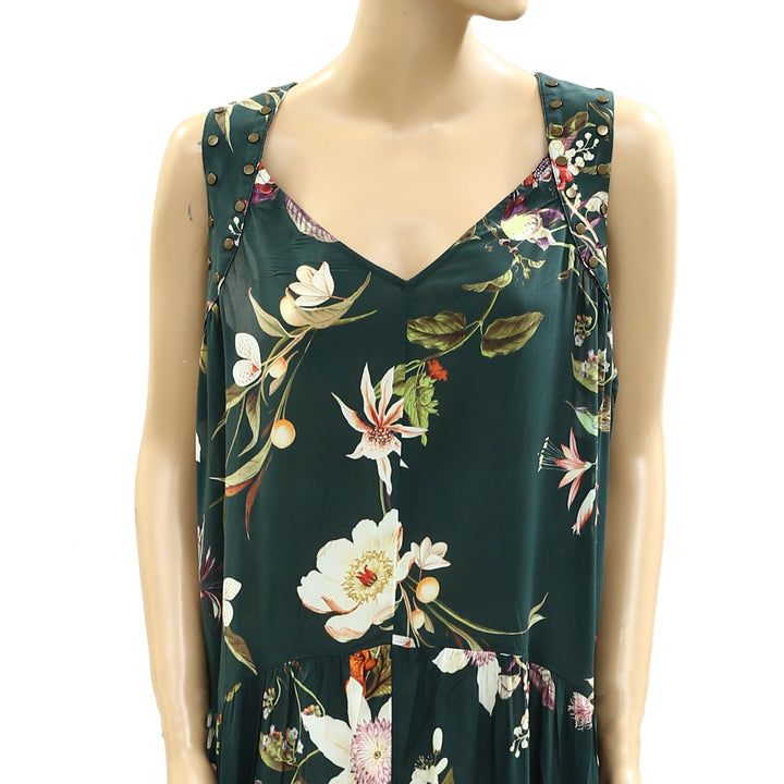 By Anthropologie Studded Harness Midi Dress