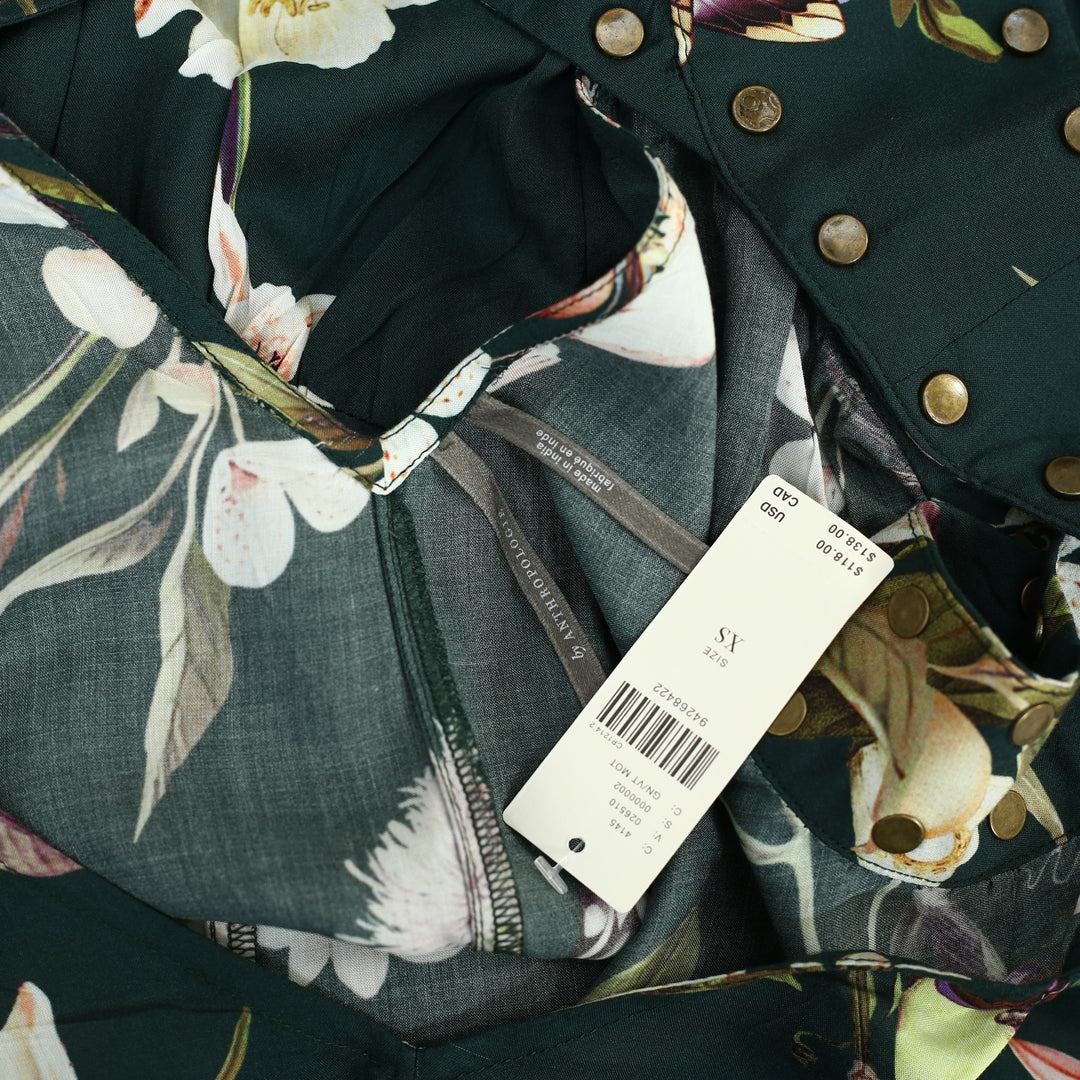 By Anthropologie Studded Harness Midi Dress