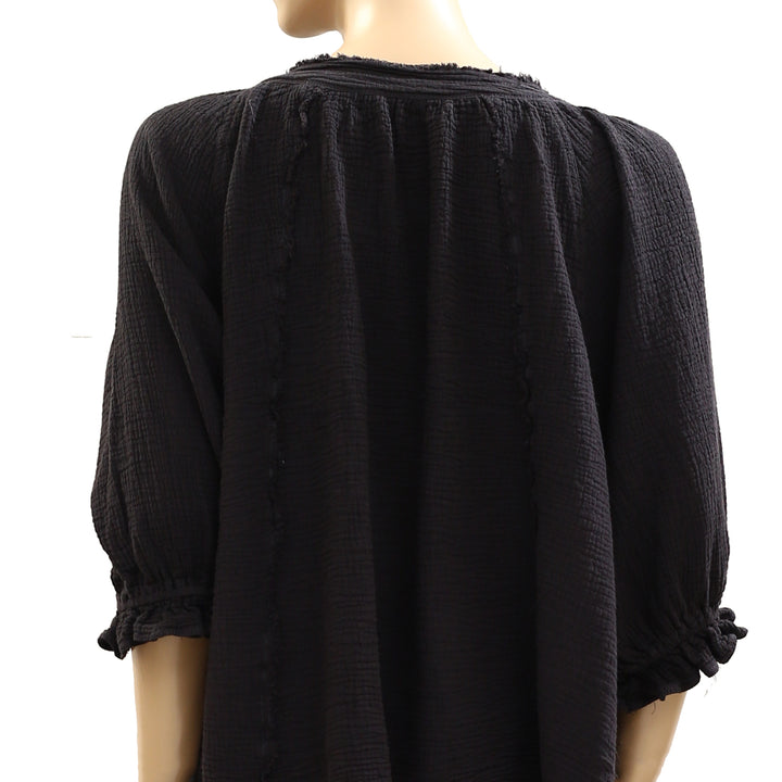 Free People We The Free Lucy Solid Shirt Blouse Top