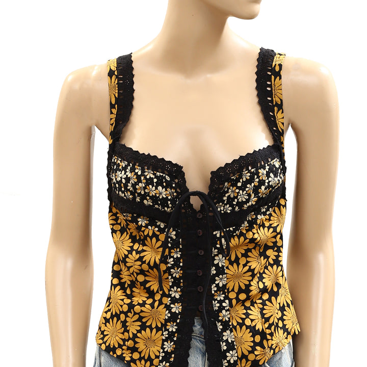 Free People Love Me Not Printed Tank Top