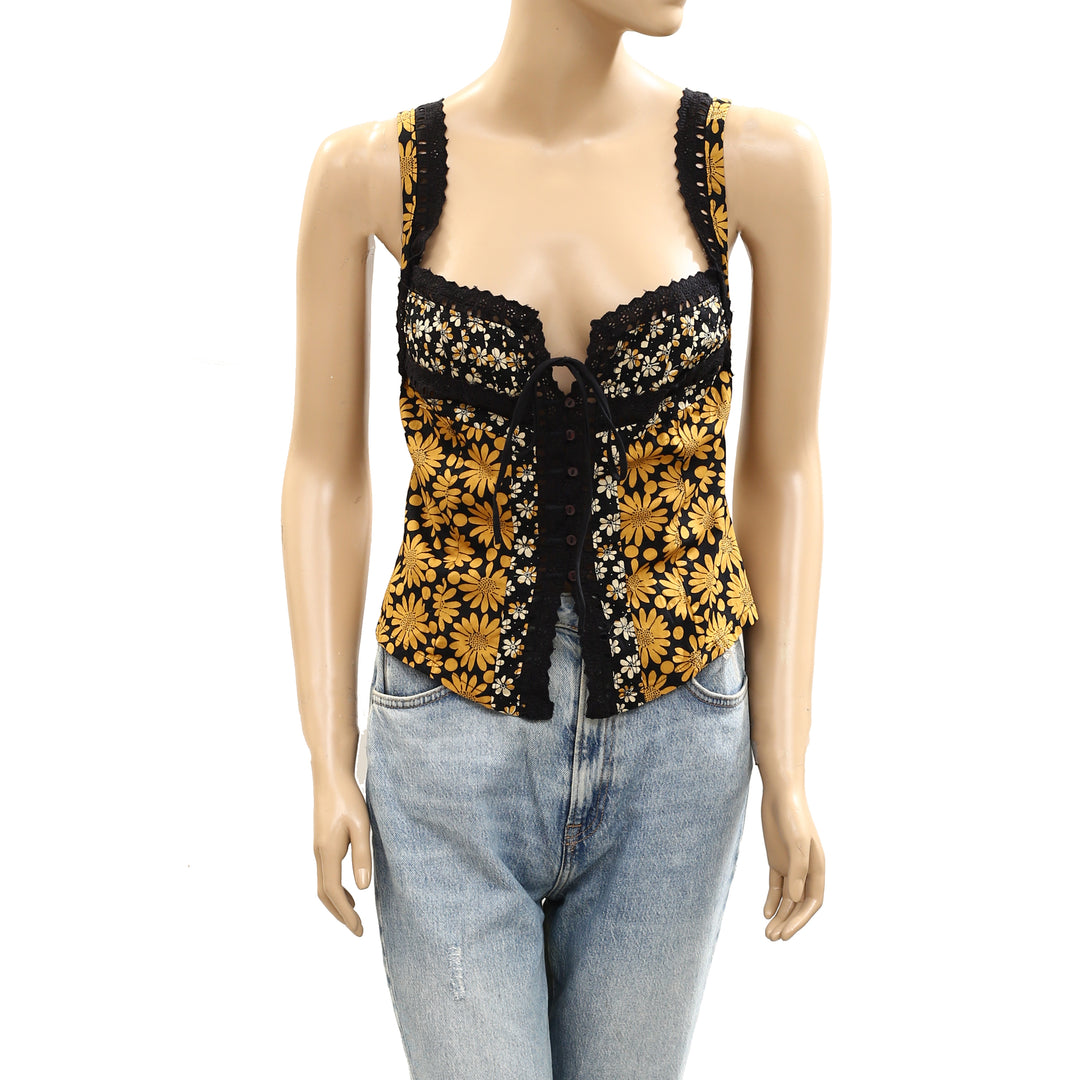 Free People Love Me Not Printed Tank Top