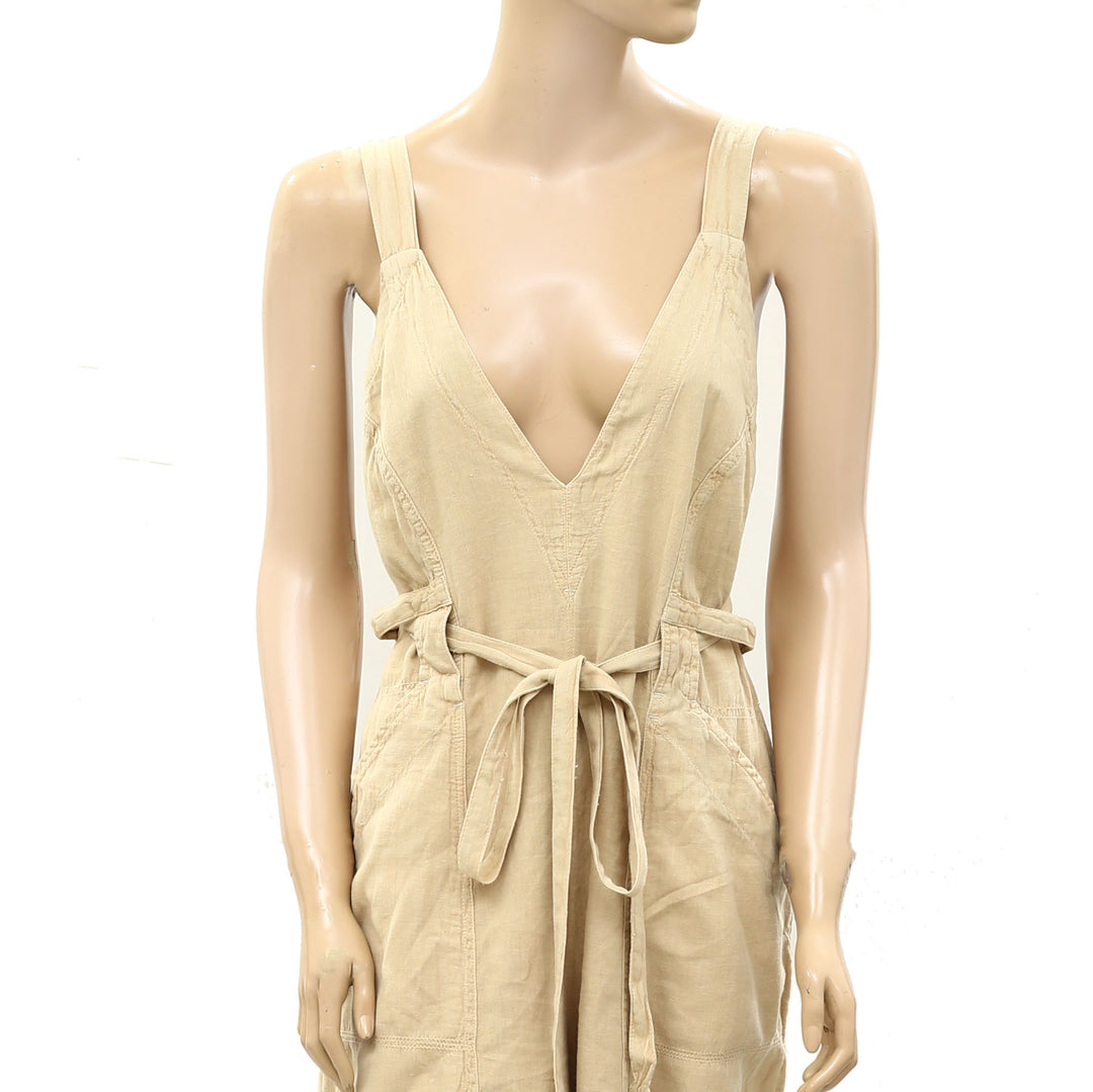 Free People Pretty Simple Utility Jumpsuit Dress