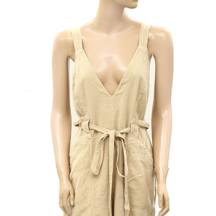 Free People Pretty Simple Utility Jumpsuit Dress