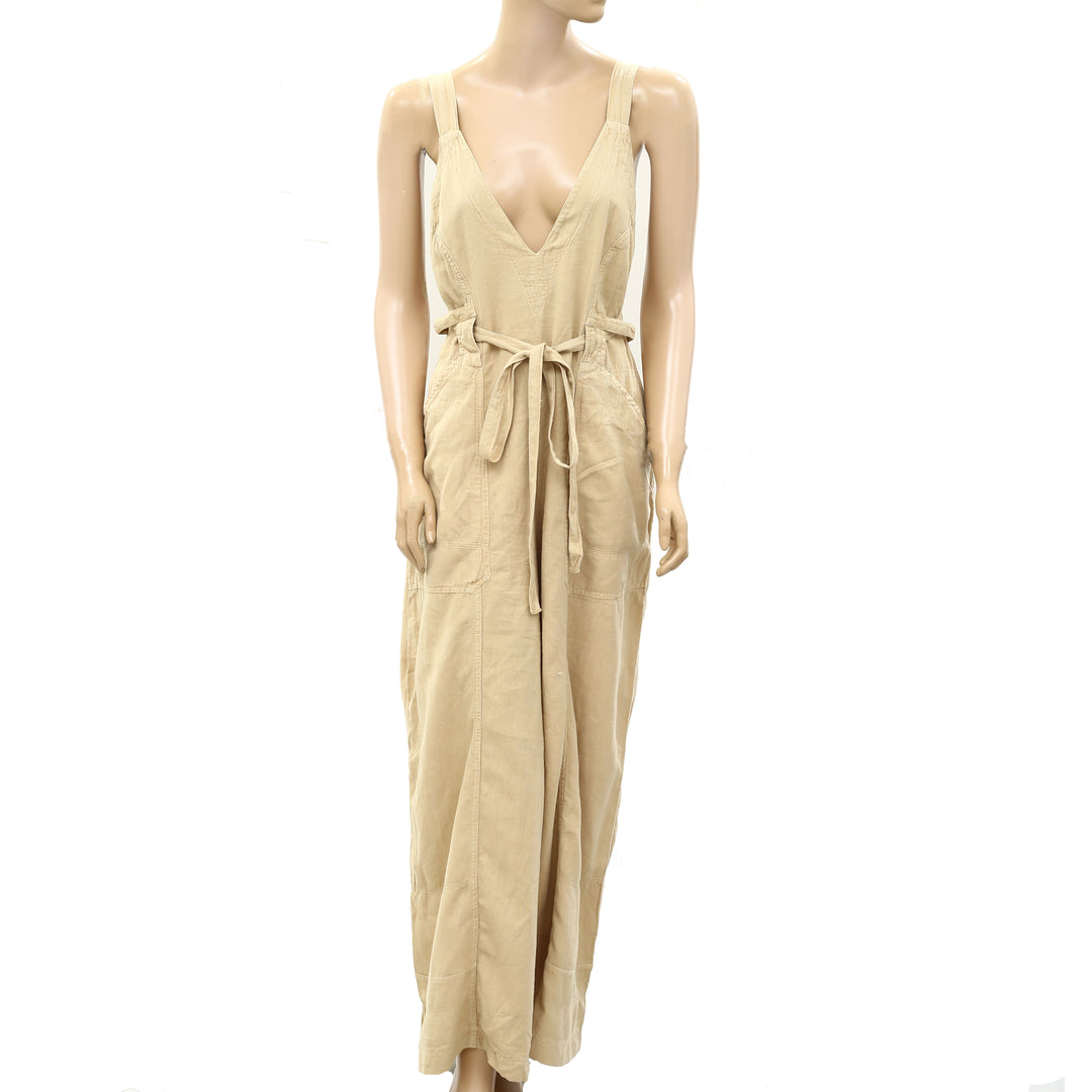 Free People Pretty Simple Utility Jumpsuit Dress