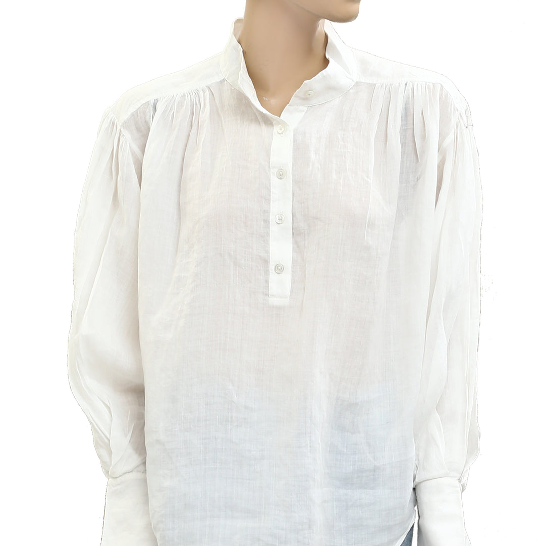 Frame White Tunic Shirt Top