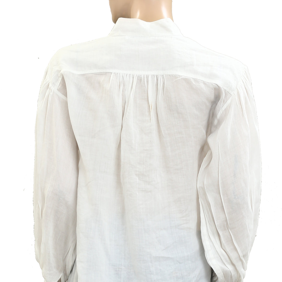 Frame White Tunic Shirt Top
