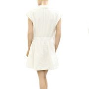 By Anthropologie Short-Sleeve Cutout Mini Dress