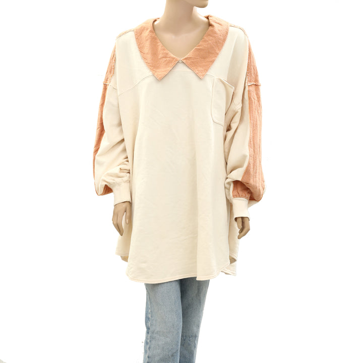 Free People Madeleine Sweatshirt Pullover Top