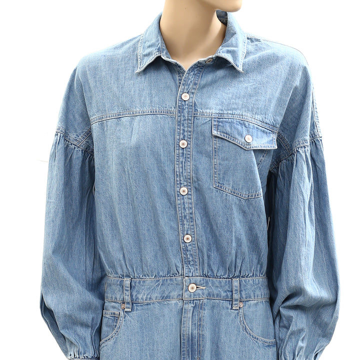 Free People We The Free Zodiac Chambray One-Piece Romper