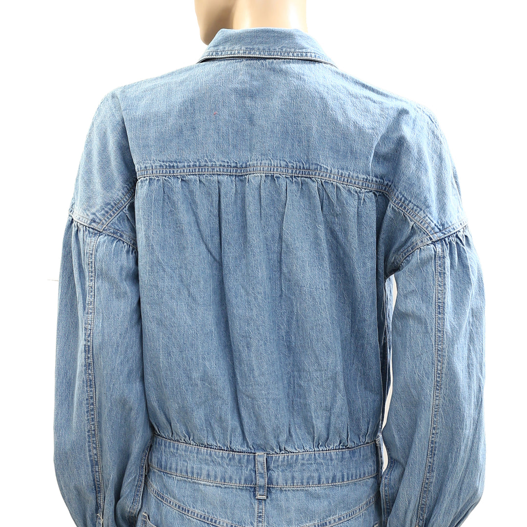 Free People We The Free Zodiac Chambray One-Piece Romper