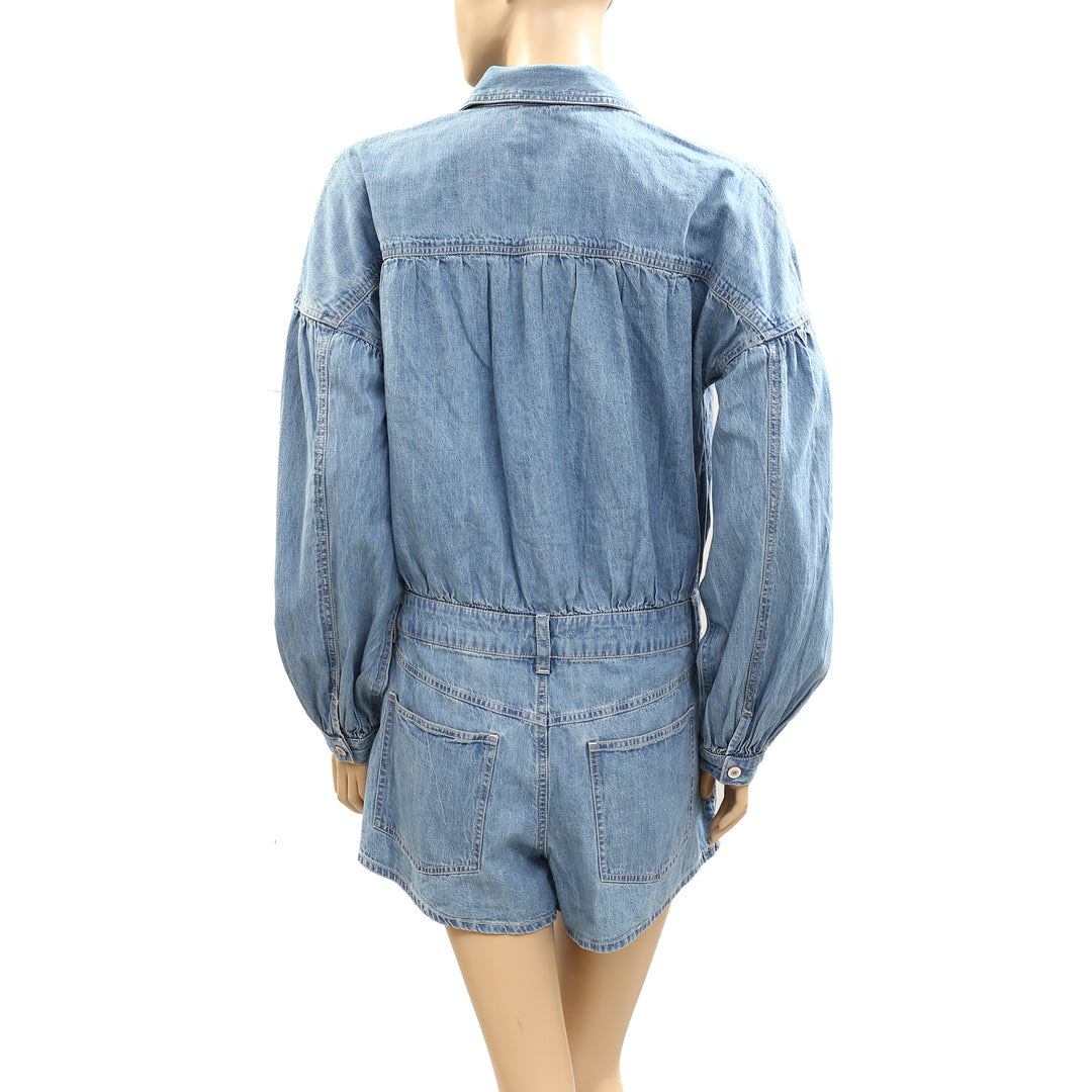 Free People We The Free Zodiac Chambray One-Piece Romper