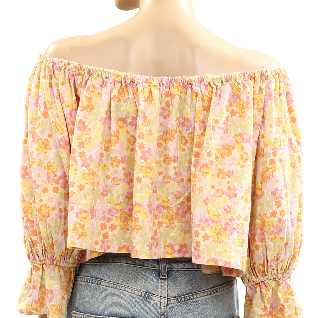 Free People James Smock Cropped Top