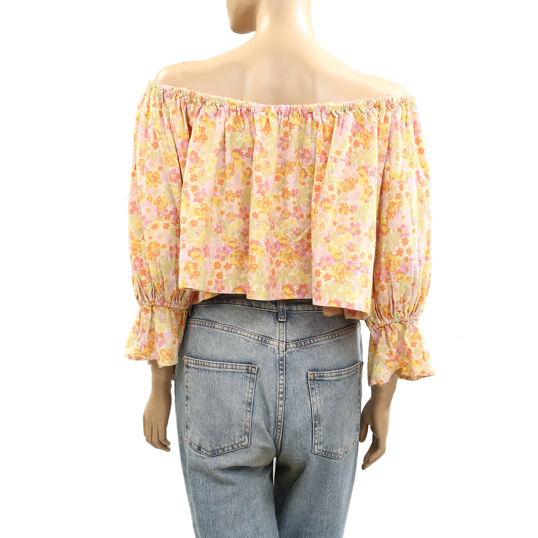Free People James Smock Cropped Top