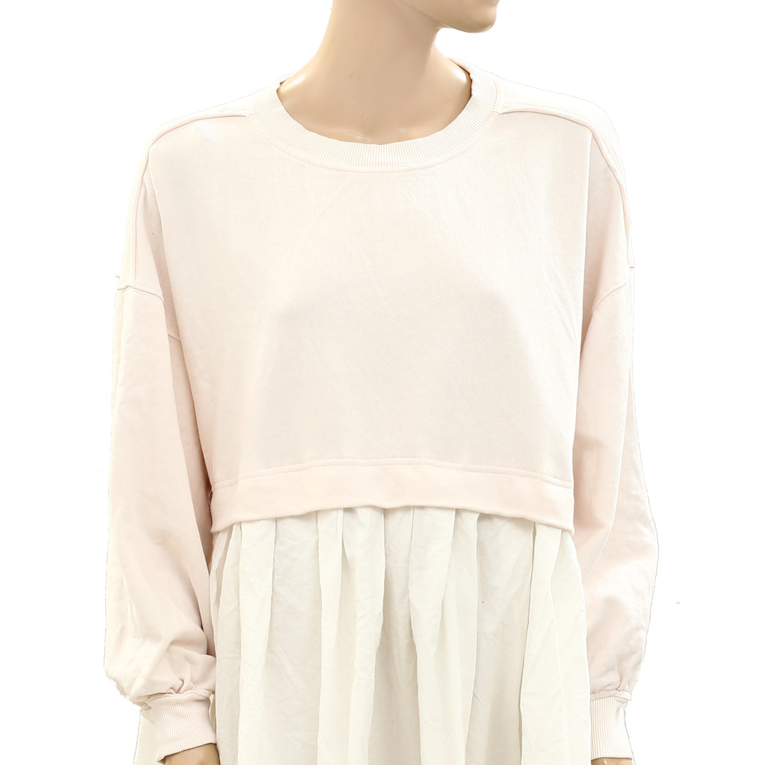 Free People Eleanor Sweatshirt Tunic Dress