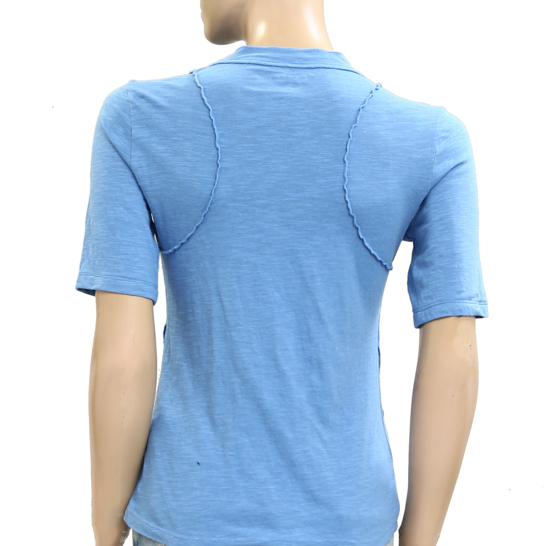 Anthropologie Pilcro Round Neck Tee Tunic Top